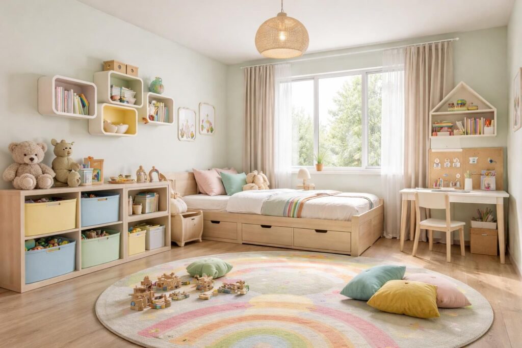 découvrez comment aménager une chambre enfant dans votre maison neuve en optimisant l'espace avec des rangements pratiques et ludiques, pour un cadre à la fois fonctionnel et agréable.
