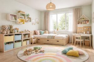 découvrez comment aménager une chambre enfant dans votre maison neuve en optimisant l'espace avec des rangements pratiques et ludiques, pour un cadre à la fois fonctionnel et agréable.