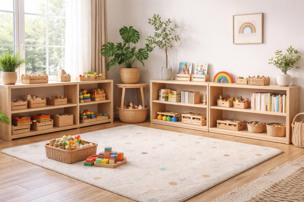 découvrez comment aménager une ludothèque chez vous avec des étagères montessori et des jeux éducatifs pour enfants, favorisant leur apprentissage et leur créativité dans un espace organisé.